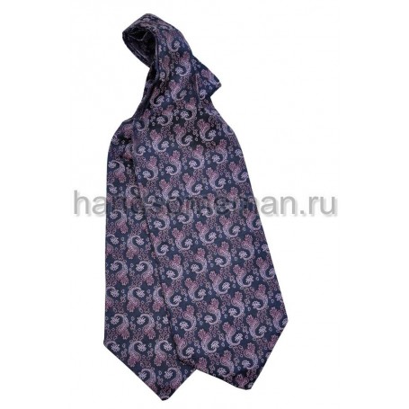 Шейный платок фиолетовый с рисунком. 424
