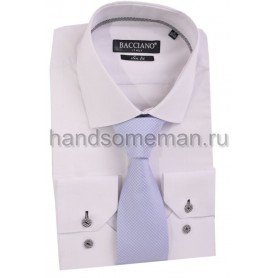 галстук бледный, матовый, набивной. 598