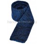 Вязанный галстук сине-черного цвета. 872