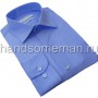 Мужская классическая рубашка, голубой меланж. 963
