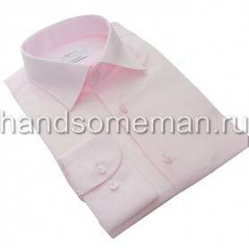 Мужская классическая рубашка, бледно-розовая. 970