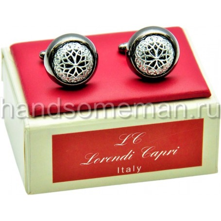 Запонки - снежинки.1121