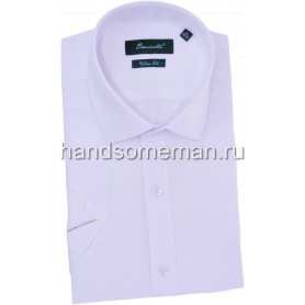 рубашка мужская с коротким рукавом, белая.1267